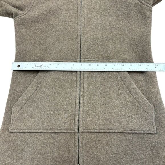 Woolrich Vintage Women’s Tan Wool Blend Zip Up Hooded Car Coat Sz S/M - Picture 6 of 14